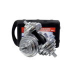 Chrome Dumbbell Set – 20KG (With Carry Case)