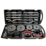 58KG Adjustable Dumbbell, Barbell & Kettlebell Set