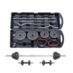 58KG Adjustable Dumbbell, Barbell & Kettlebell Set - Image 3