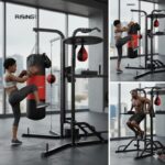 4-in-1 Boxing Stand Kenya: Heavy Bag, Speed Bag & Dip Station