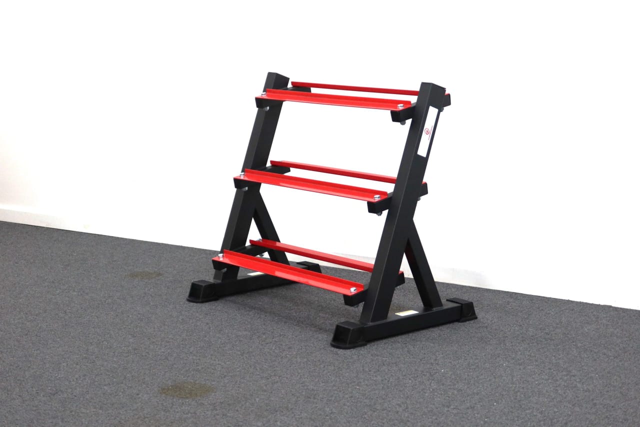 643ad693-09a7-4325-94d6-f11866274404 3-Tier Dumbbell Rack – Strong & Space Saving - Image 1