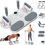 Smart Push Up Board with Resistance Bands & Built-In Timer