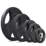 Rubber Coated Tri-grip Olympic Weight Plates - Image 4