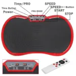 Red Vibration Plate Exercise Machine – Whole Body Shaking Fitness Platform - Image 2