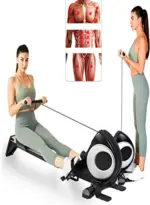 Magnetic Rowing Machine Rower with LCD Monitor - Image 3